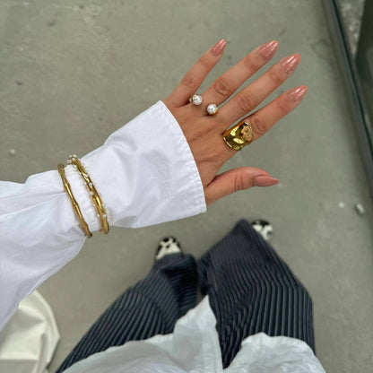 Double Pearl Ring