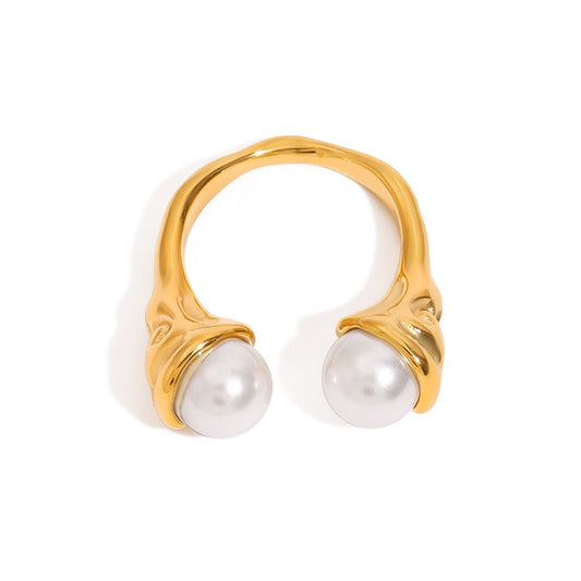 Double Pearl Ring