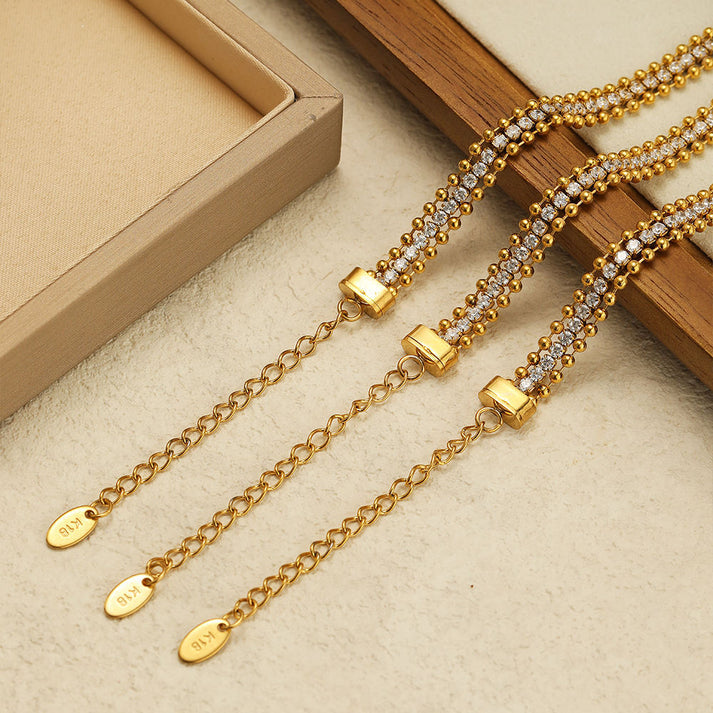 Tennis and Ball Bead Bracelet
