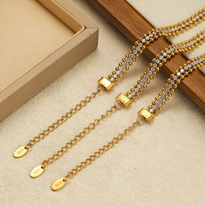 Tennis and Ball Bead Bracelet