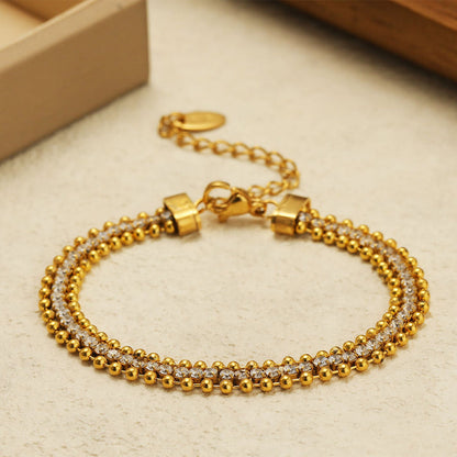 Tennis and Ball Bead Bracelet