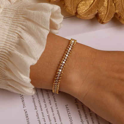 Tennis and Ball Bead Bracelet