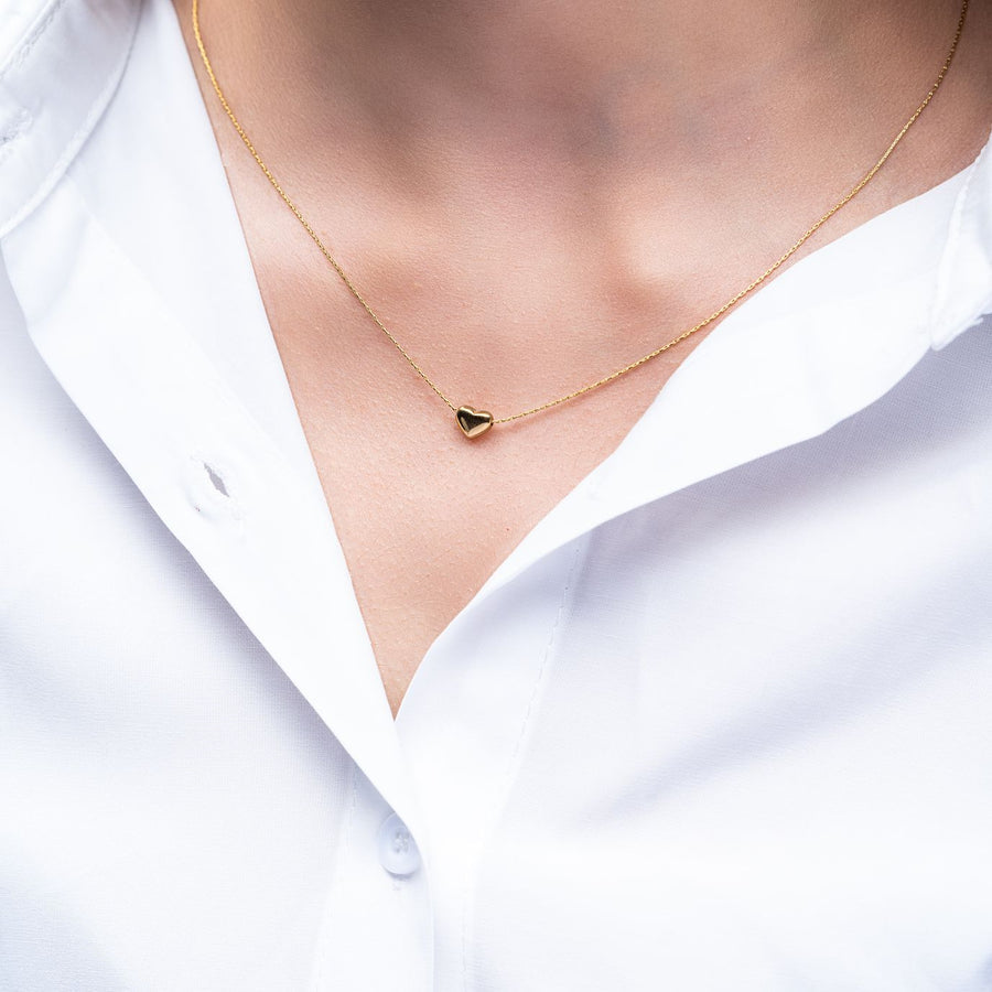 Tiny Heart Bead Necklace