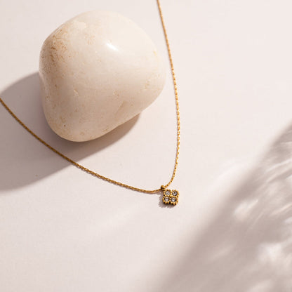Tiny Clover Pendant Necklace