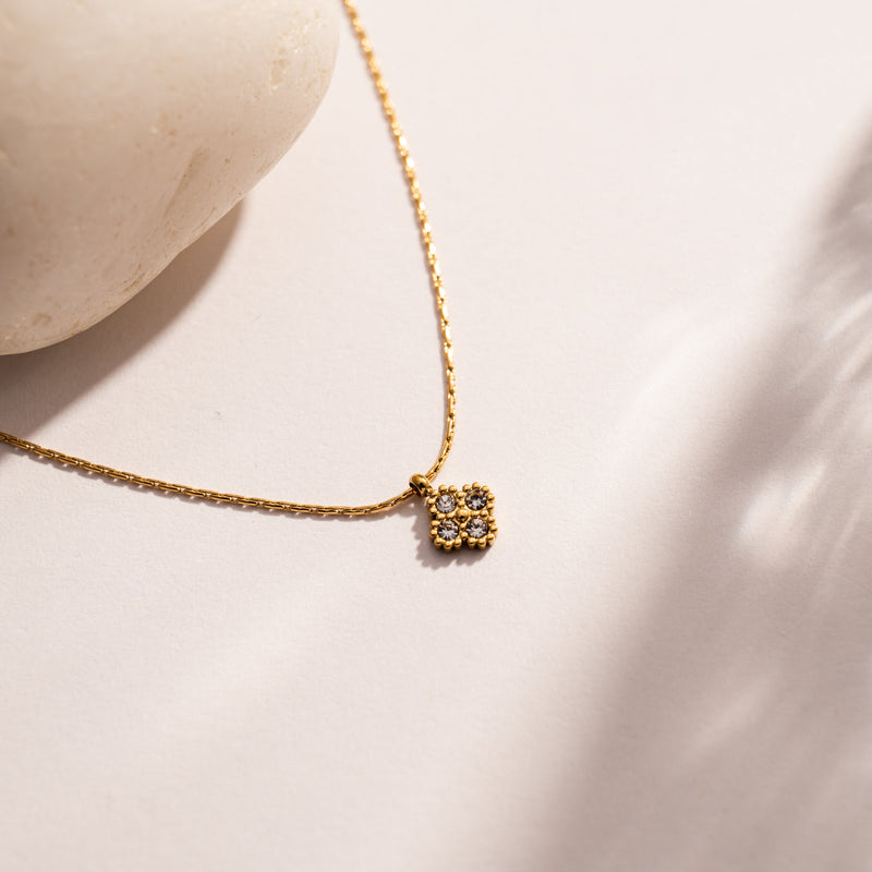 Tiny Clover Pendant Necklace