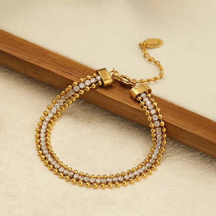 Tennis and Ball Bead Bracelet