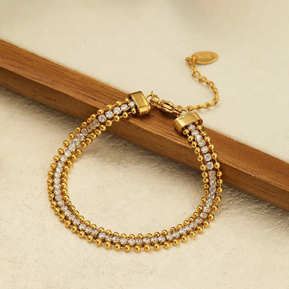 Tennis and Ball Bead Bracelet