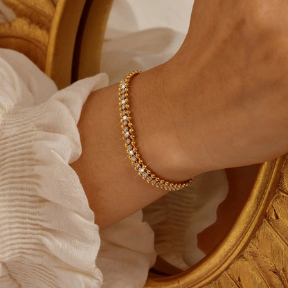 Tennis and Ball Bead Bracelet