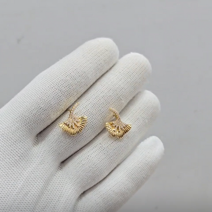 Ginkgo Leaf Earrings