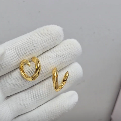 Tangled Loop Hoop Earrings