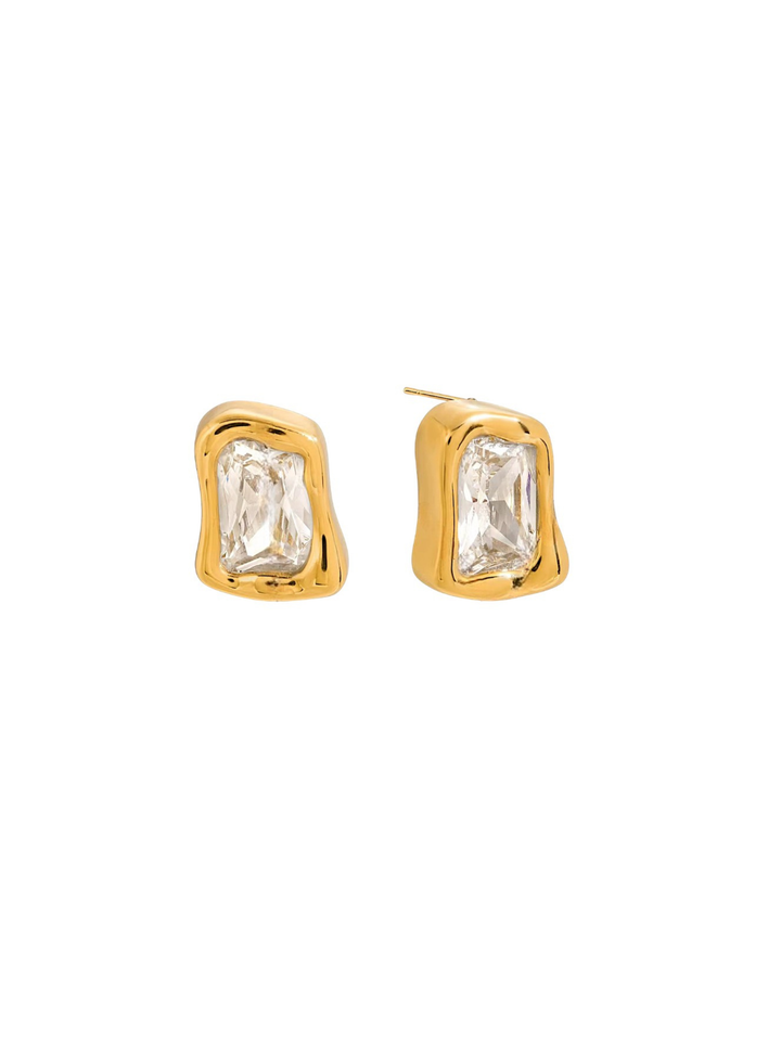Big Cut Solitaire Stud Earrings