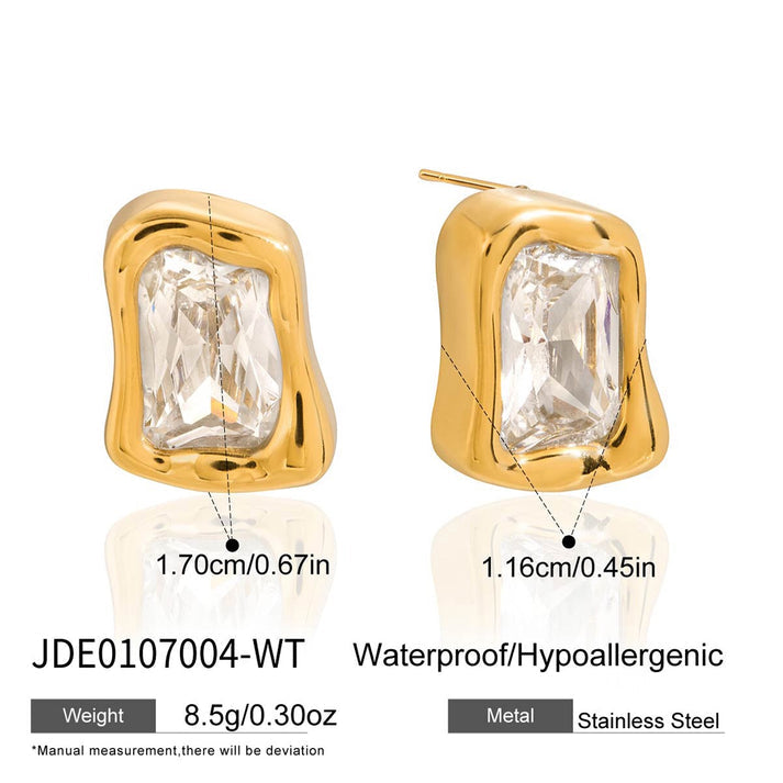 Big Cut Solitaire Stud Earrings