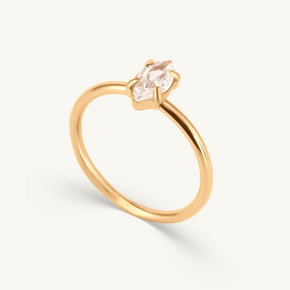 Marquise CZ Solitaire Ring