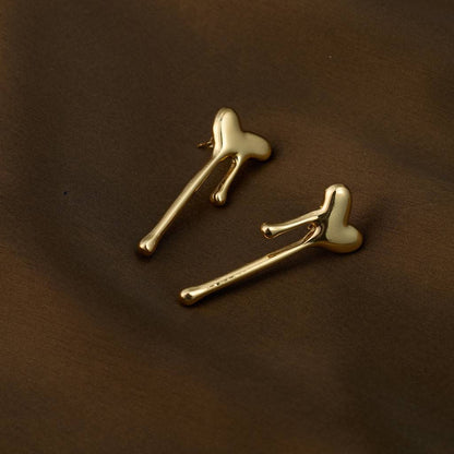 Melting Heart Drip Earrings
