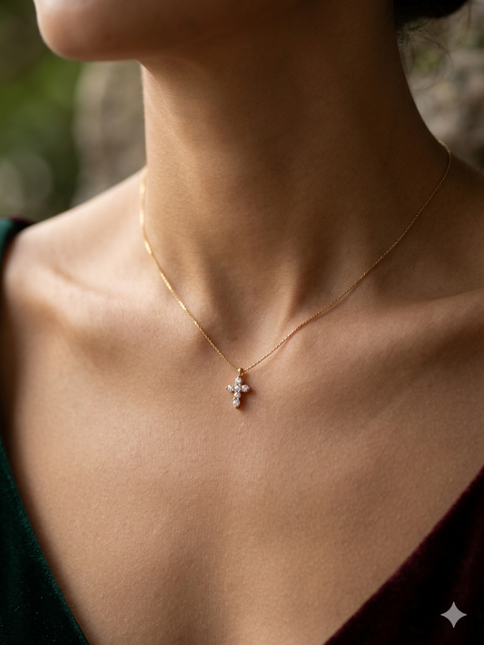 Tiny Cross Pendant