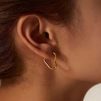 Heart Hoop Earrings