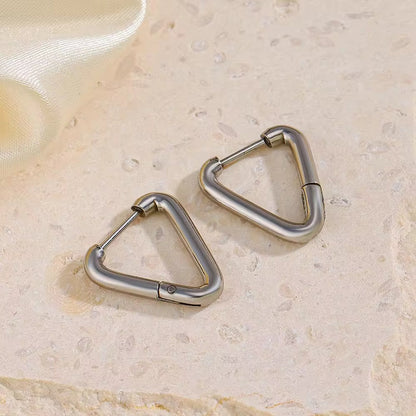 Triangle Hoop Earrings
