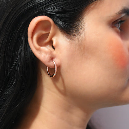 Round Hoop Earrings