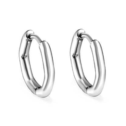 Faceted Hoop Earrings