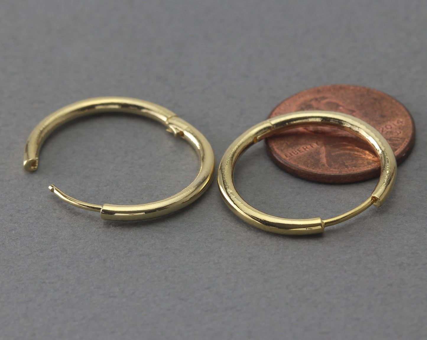 Petite Gold Huggie Earrings