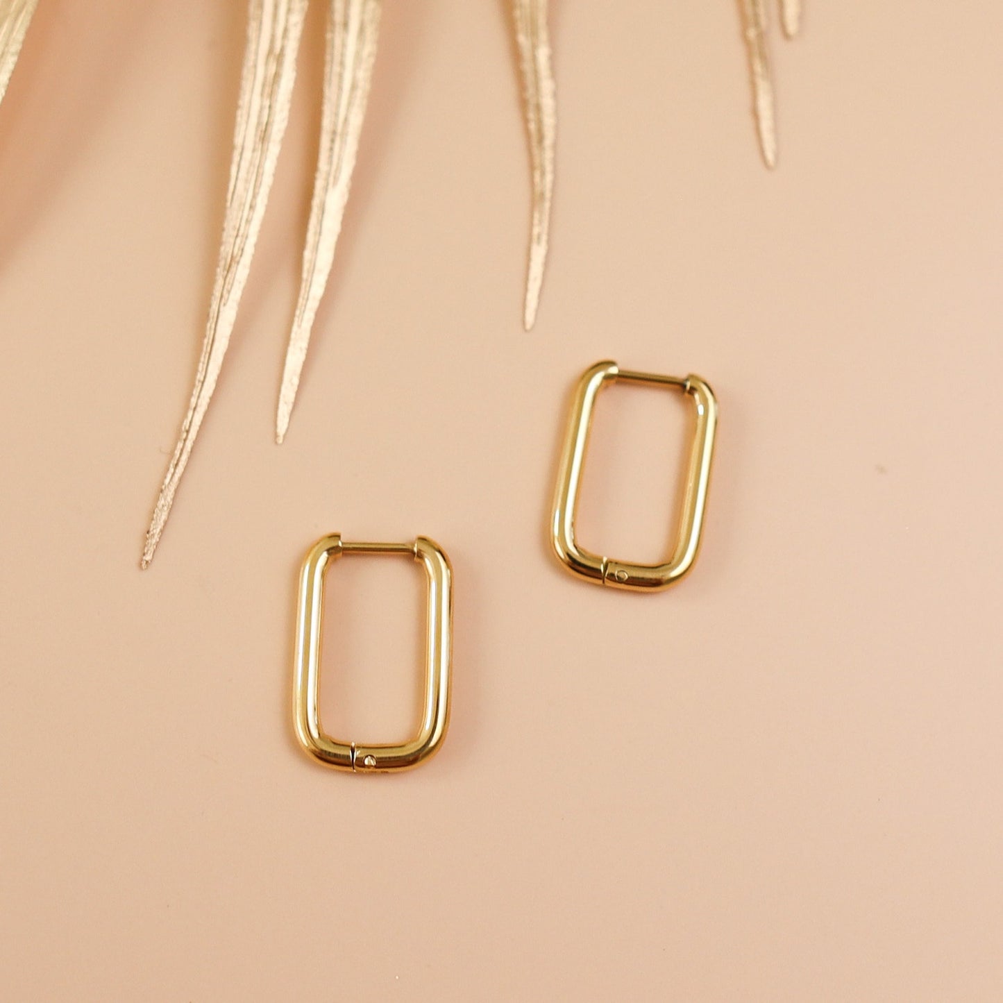 Rectangle Hoop Earrings