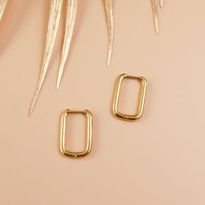 Rectangle Hoop Earrings