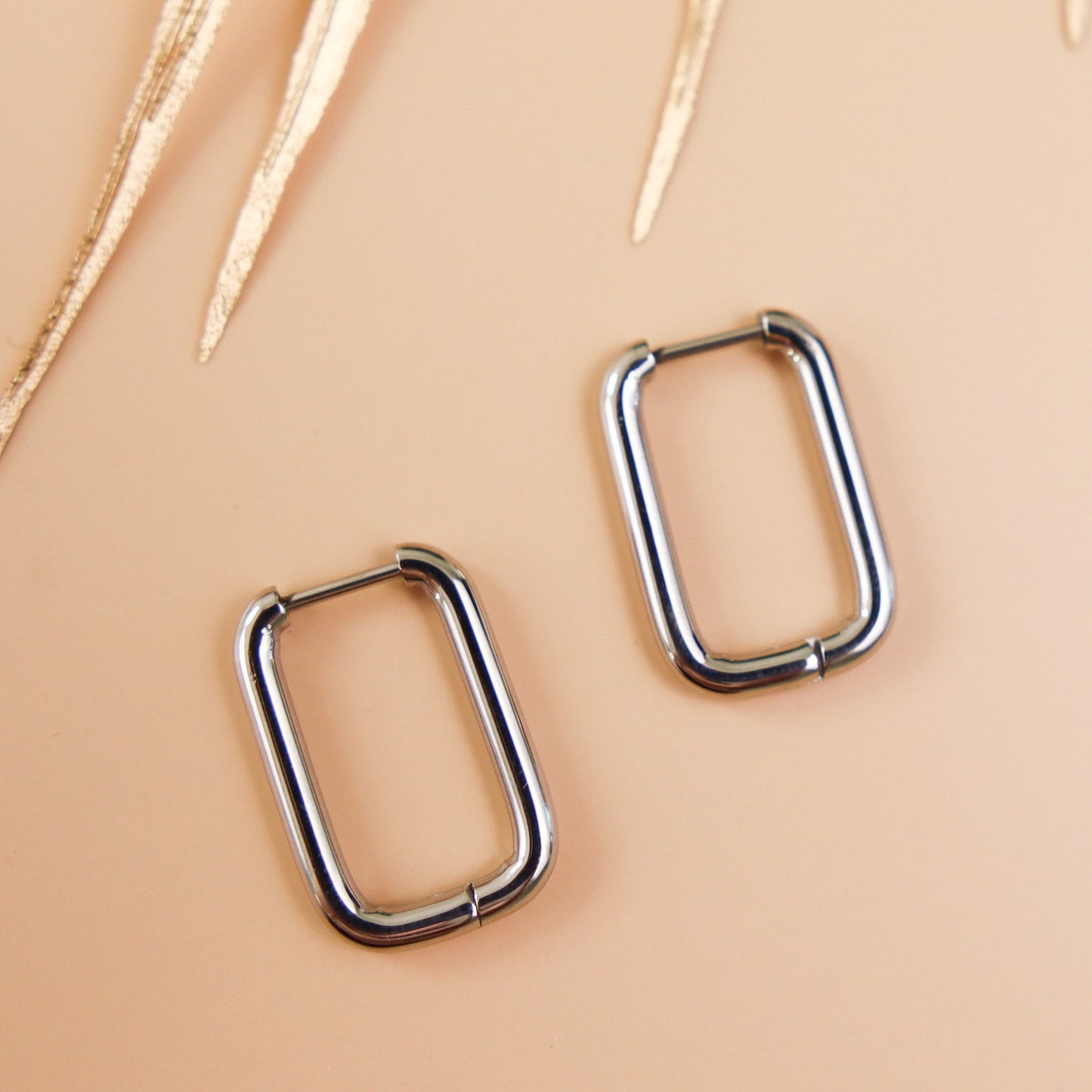 Rectangle Hoop Earrings
