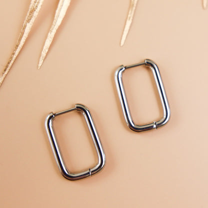Rectangle Hoop Earrings