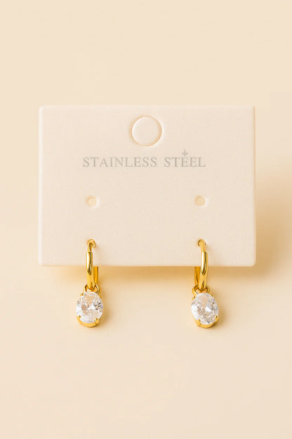 Dainty Stone Stud Earrings