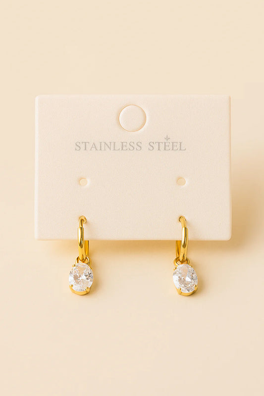 Dainty Stone Stud Earrings