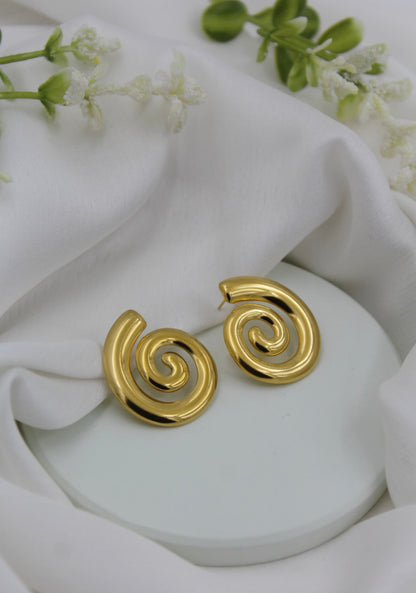 Soft Spiral Earrings