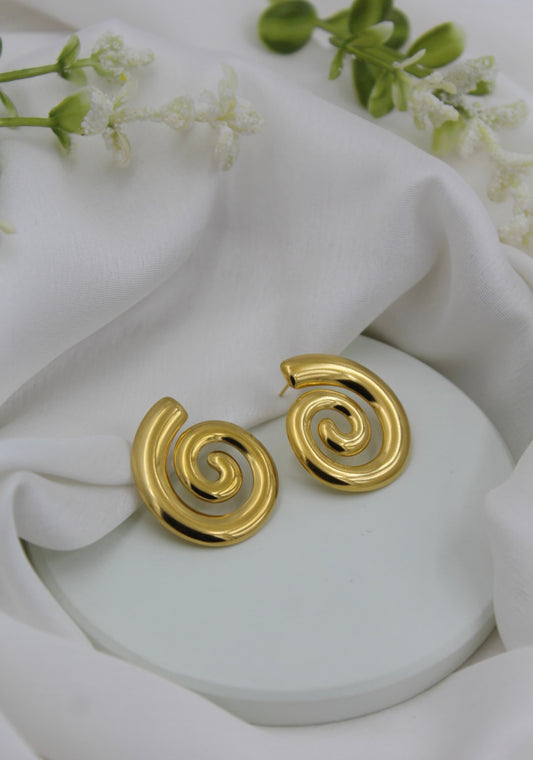 Soft Spiral Earrings