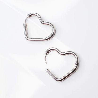 Heart Hoop Earrings