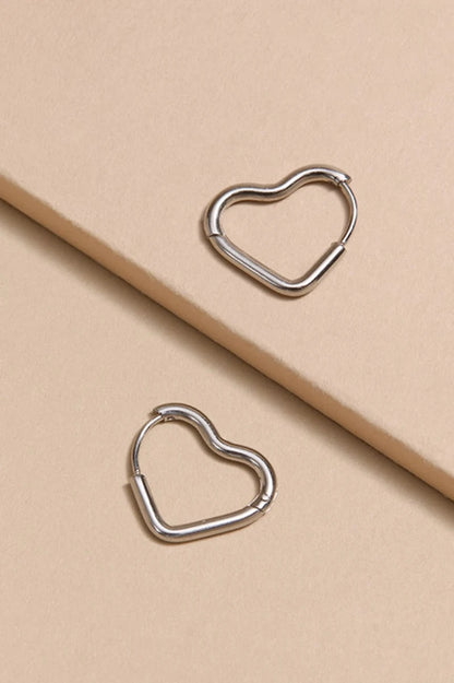Heart Hoop Earrings