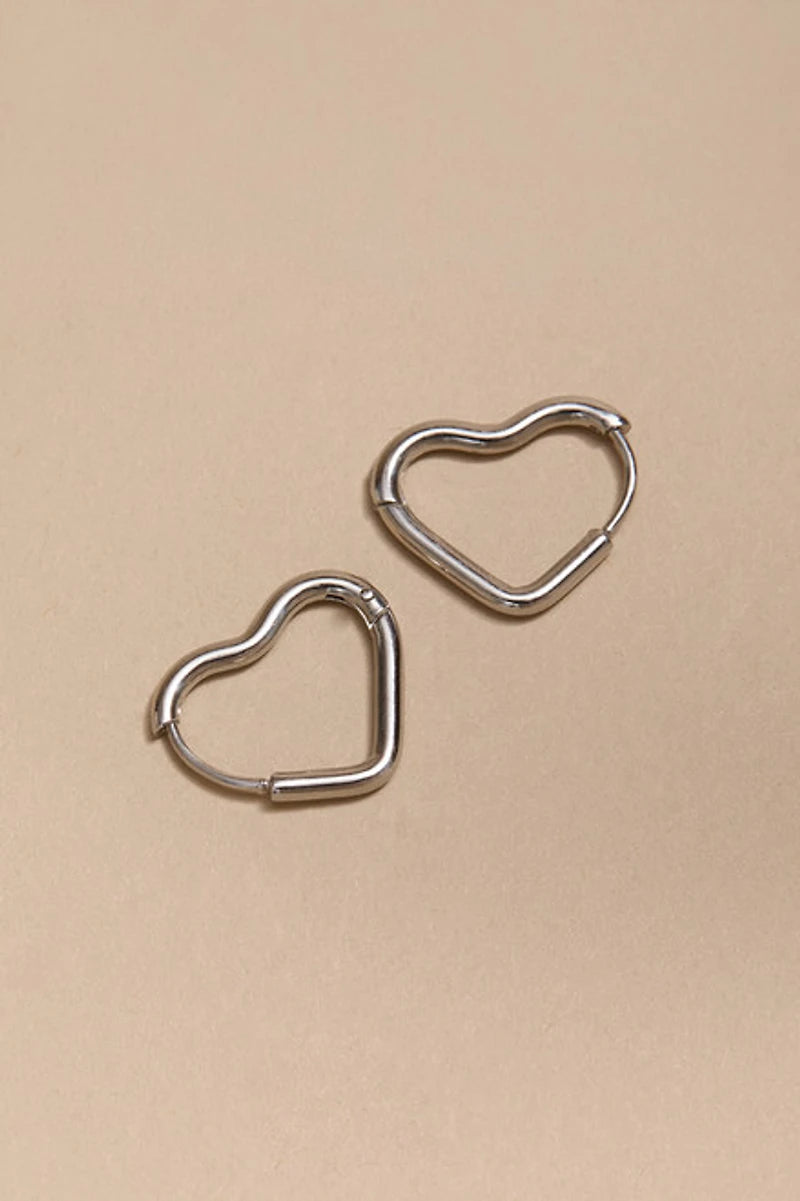 Heart Hoop Earrings