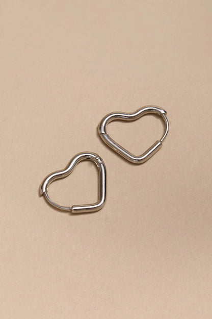 Heart Hoop Earrings